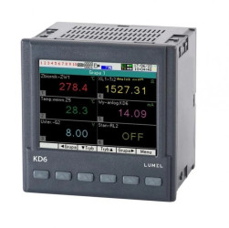 Wielokanałowy rejestrator miernik KD6 sygnałów analogowych temperatury KD6 41200M0