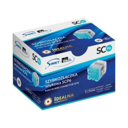 IDEALNA Szybkozłączka 6x 0,75-4mm2 uniwersalna bezhalogenowa (na drut / na linkę) 450V/24A SCP6 SIMET 50szt.