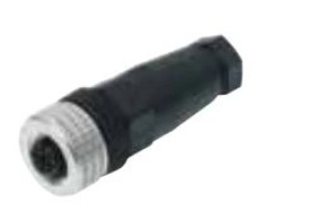 Złącze do samokonfekcjonowania M12 żeńskie proste 4-pinowe na przewód ELKA 4012 PG7 Au