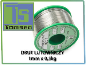 Spoiwo drut lutowniczy cyna 1 mm 500g