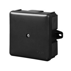 Puszka hermetyczna n/t 86x86x39mm pusta IP55 czarna 0226-19