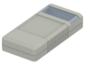 Bopla BOS 500-7038 (34500003) - obudowa ręczna z pojemnikiem na baterie (2 x 9V) i panoramicznym otworowaniem na wyświetlacz (12