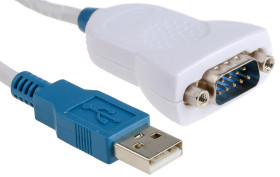 Kabel konwertera złącze A USB A złącze B D-sub, 9-pinowe rodzaj B Męskie standard USB 2.0 FTDI Chip
