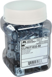 Mounting screw &amp; clip nut kit, steel, (L) 16 mm, CLPKIT1032-50