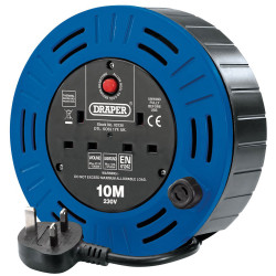 Draper 02126 230V Twin Socket Cable Reel (10m)