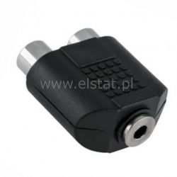 Jack 3,5 GN stereo 2xGN RCA nikiel