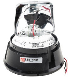 Sygnalizator 12 V DC, 24 V DC Obrotowe Montaż powierzchniowy Żarowe