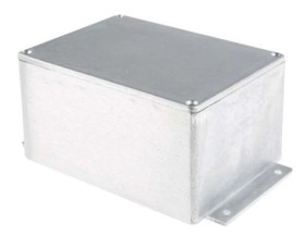 Obudowa ekranowana Srebrny z kołnierzem IP65 Neopren, 140 x 102 x 77mm, RS PRO