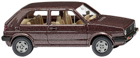 Wiking 004504 H0 Model samochodu Volkswagen Golf II, umbra brązowo-metalowa.