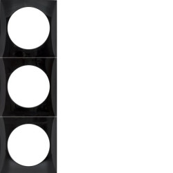 Integro Flow Ramka potrójna czarny połysk 918192510