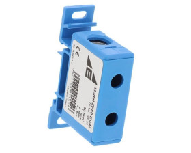 Blok rozdzielczy-odgałęźny 1-polowy CU 16-50mm2 niebieski montaż płaski i na szynę TH ZP50 Cu / n 48.51