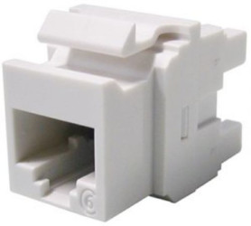 Gniazdo Keystone Jack, Cat6, RJ45, Bez ekranowania