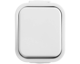 BURSZTYN Przycisk zwierny /dzwonek/ n/t IP44 biały WNT-7B