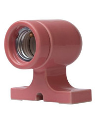 CERAMICZNY KINKIET E27 PASTELOWY ŁOSOSIOWY CK520W