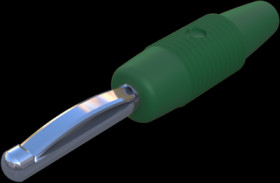 4 mm plug, screw connection, 1.5 mm², CAT O, green, 930046104