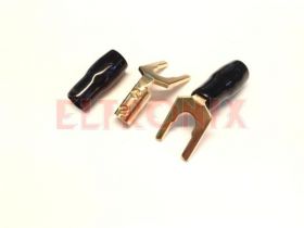 KOŃCÓWKA WIDEŁKOWA M10/10 GOLD OSŁONKA CZARNA