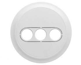 CELIANE Plakietka gniazd 3xRCA/YUV/S-V biała 068213