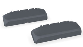 Hinge, PC, (L x W x H) 16.4 x 80 x 24.5 mm, graphite gray, for B 0808../B 1008../B1408../B 1808, 96310104