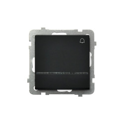 Przycisk dzwonek podświetlany ŁP-6RS/m/33 czarny metalik SONATA Ospel