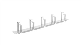 Panel Przedni 19 Cali Z Prowadnicami Kabli Z Metalu Nws-Fp/Kfb/M/1He 255029