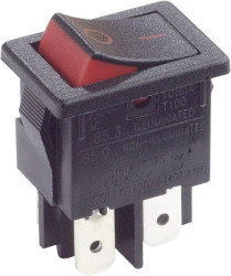 Arcolectric (Bulgin Ltd.) Przełącznik kołyskowy H8550XBAAA 250 V/AC 10 A 2 x wył/wł zatrzask 1 szt.