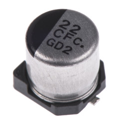 Kondensator 22μF 16V dc SMD Panasonic 5 (Dia.) x 5.4mm