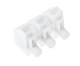 2.5 → 6mm² Złącze kostki zaciskowej Biały 3-żyłowe, Wciskane, 380 V Śruba