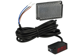 Czujnik; fotoelektryczny; GT200P; PNP; NO/NC; refleksyjny (z lustrem); 2m; 12÷24V; DC; 200mA; prostopadłościenny; 11x20mm; z prz