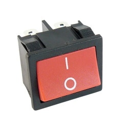 Przełącznik kołyskowy stabilny czerwony ON-ON