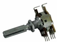 PR2X50K-BO-30 Potencjometr obrotowy 2x50k typ B (logarytmiczny) z odczepem