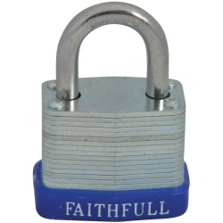 Faithfull QC0130 Laminated Steel Padlock 30mm 3 Keys