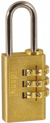 K11020D KASP combination lock, 3 rows, 20 mm