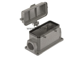 Obudowa złączy dużej mocy HARTING Montaż powierzchniowy rozmiar 16B Wpust boczny rozmiar gwintu M25 x 2