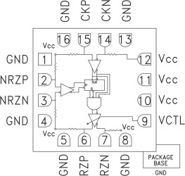 13 Gbps NRZ-to-RZ Converter, +3.3V Supply