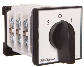 Łącznik krzywkowy 2-0-1 3P 16A na szynę IP65 Łuk 16-74 921649