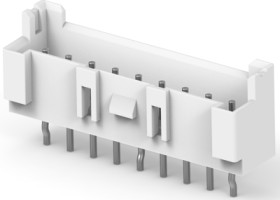Pin header, 9 pole, pitch 2.5 mm, straight, natural, 1744439-9