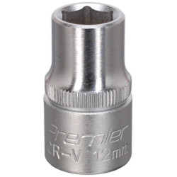 Sealey S1212 Walldrive Socket 12mm 1/2&quot;sq Drive