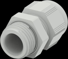 Cable gland, M16, Clamping range 2 to 6 mm, IP68, light gray, 1SNG601019R0000