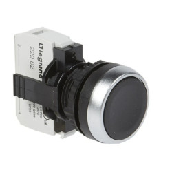 Przycisk sterowniczy 22mm płaski czarny bez podświetlenia 1Z Osmoz 023706