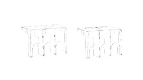 Zestaw 2 Osłon Zacisków Do Rozłączników Trzypolowych Ga063÷125 A, Ga063÷125...