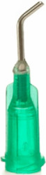 Dispensing tip, curved 45°, (L) 38 mm, green, Gauge 18, 918150-45BTE