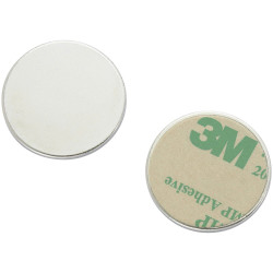TruComponents 524732 Magnetic pad N35-2502 Silver (&#xD8;) 25 mm
