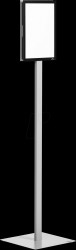 501257 Display panel floor stand, A4, anthracite