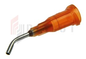Igła dozownicza zagięta do fluxu, kleju 15G 1,37mm