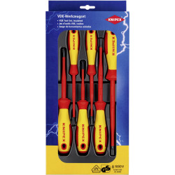 KNIPEX 00 20 12 V02 VDE Screwdriver Set Slotted / Phillips&#xAE; 6 parts
