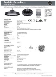 Lampa LED typu high-bay mlight 81-3278 81-3278 55 W, 75 W, 100 W 15000 lm czarny