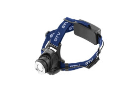 Latarka LED czołowa 6W 350lm 6400K 275m IP44 3xAAA(bez baterii) czarna LT-LC6WT3-60