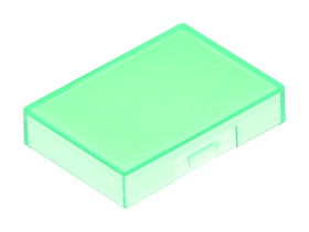 Klosz lampek do przycisku kształt: Prostokątny Zielony Soczewka Omron