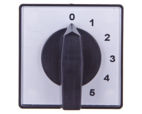 Łącznik krzywkowy 0-1-2-3-4-5 2P 10A do wbudowania 4G10-126-U