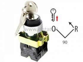 Stacyjka, 2 pozycje chwilowe metal ( 0 <- 1)